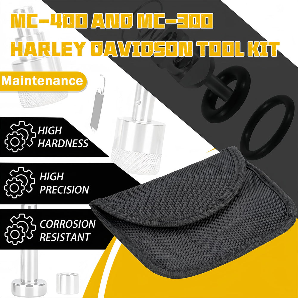 KOONDHEEND MC300 fuel tool kit for Harley, supports efficient maintenance.