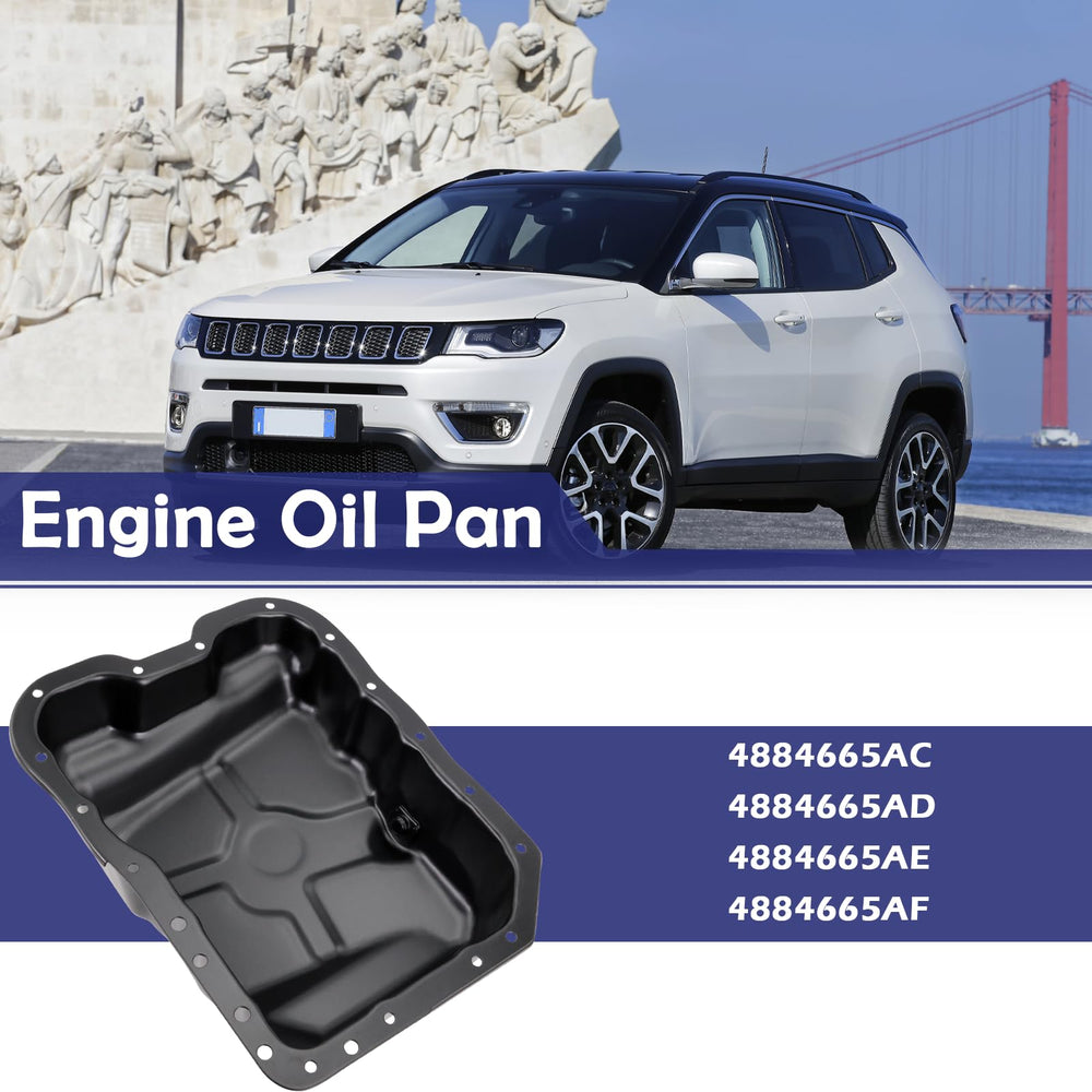 KOONDHEEND oil pan compatible with Jeep, Dodge, and Chrysler models.
