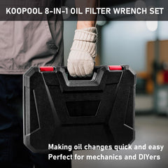 KOOPOOL 3-jaw oil-filter-removal-tool grips uneven filters securely