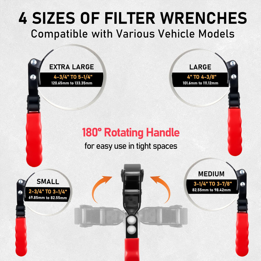 KOOPOOL swivel wrench small size for tight spaces