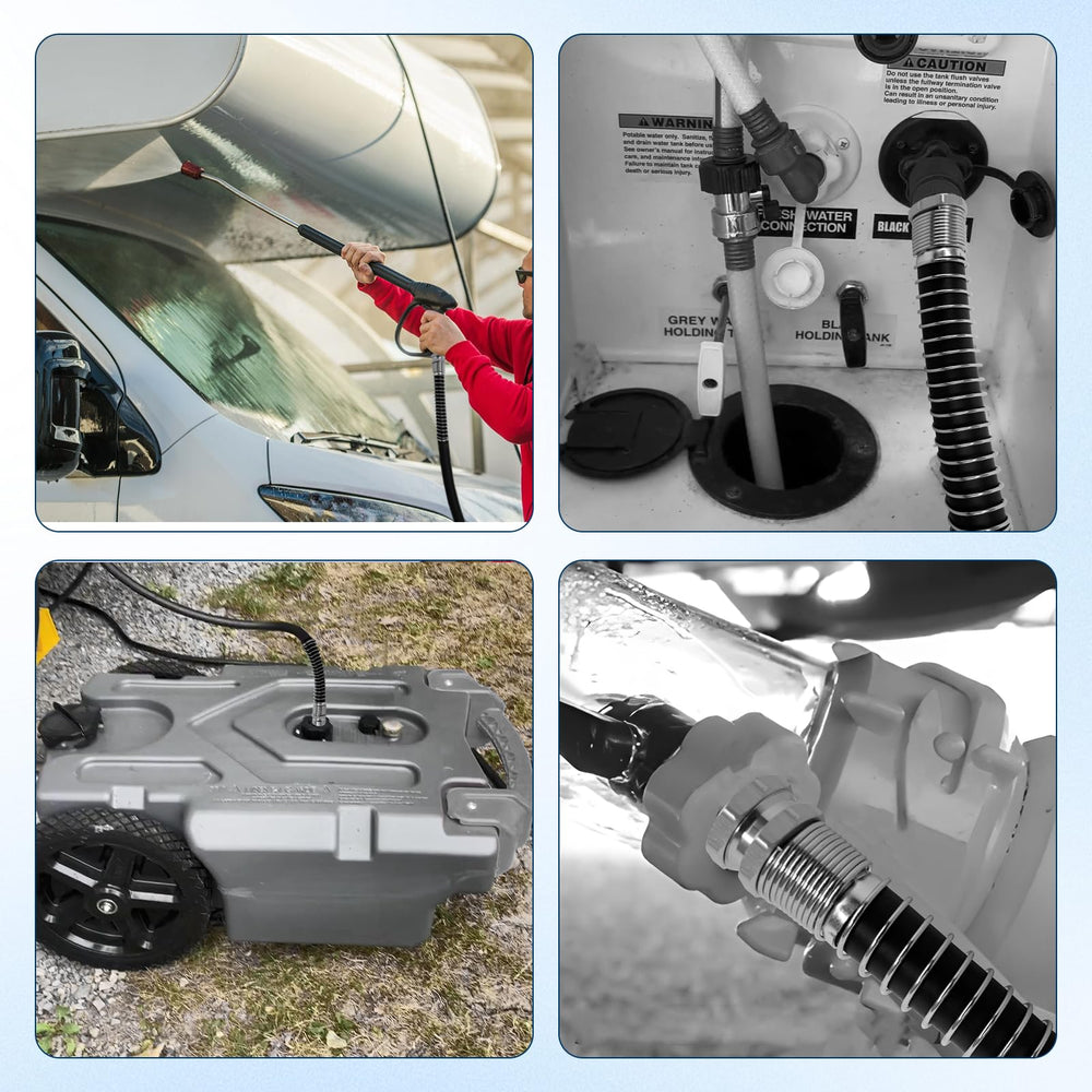 Kooprimit Camper 15-foot reach ideal for RV connections.