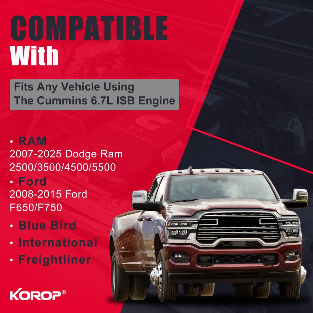 KOROP crankcase ventilation filter close-up highlighting durable construction