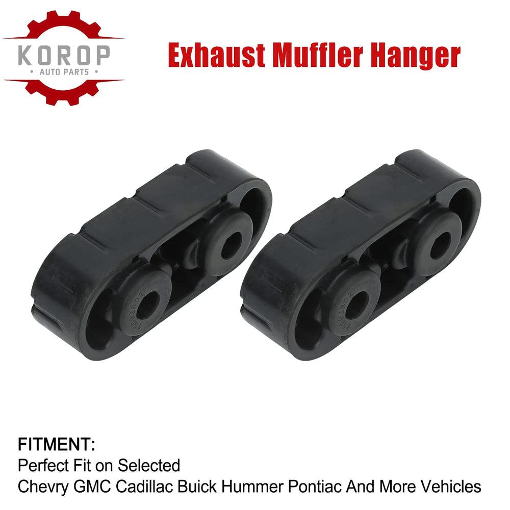 KOROP Exhaust Hanger Insulator close-up shows durable rubber construction.