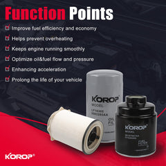 KOROP Ram 2013-2018 fitment label indicating compatibility with 6.7L turbo diesel engines