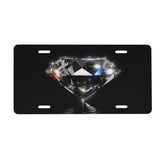 KOSUES Shining Diamond front plate cover in black aluminum for bold vehicle styling.