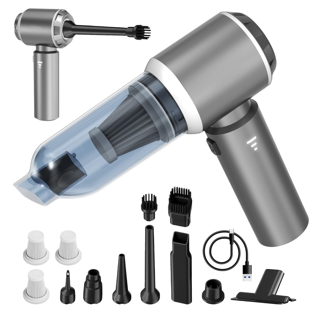 Koucen 4-in-1 car vacuum suction for car interiors and seats.