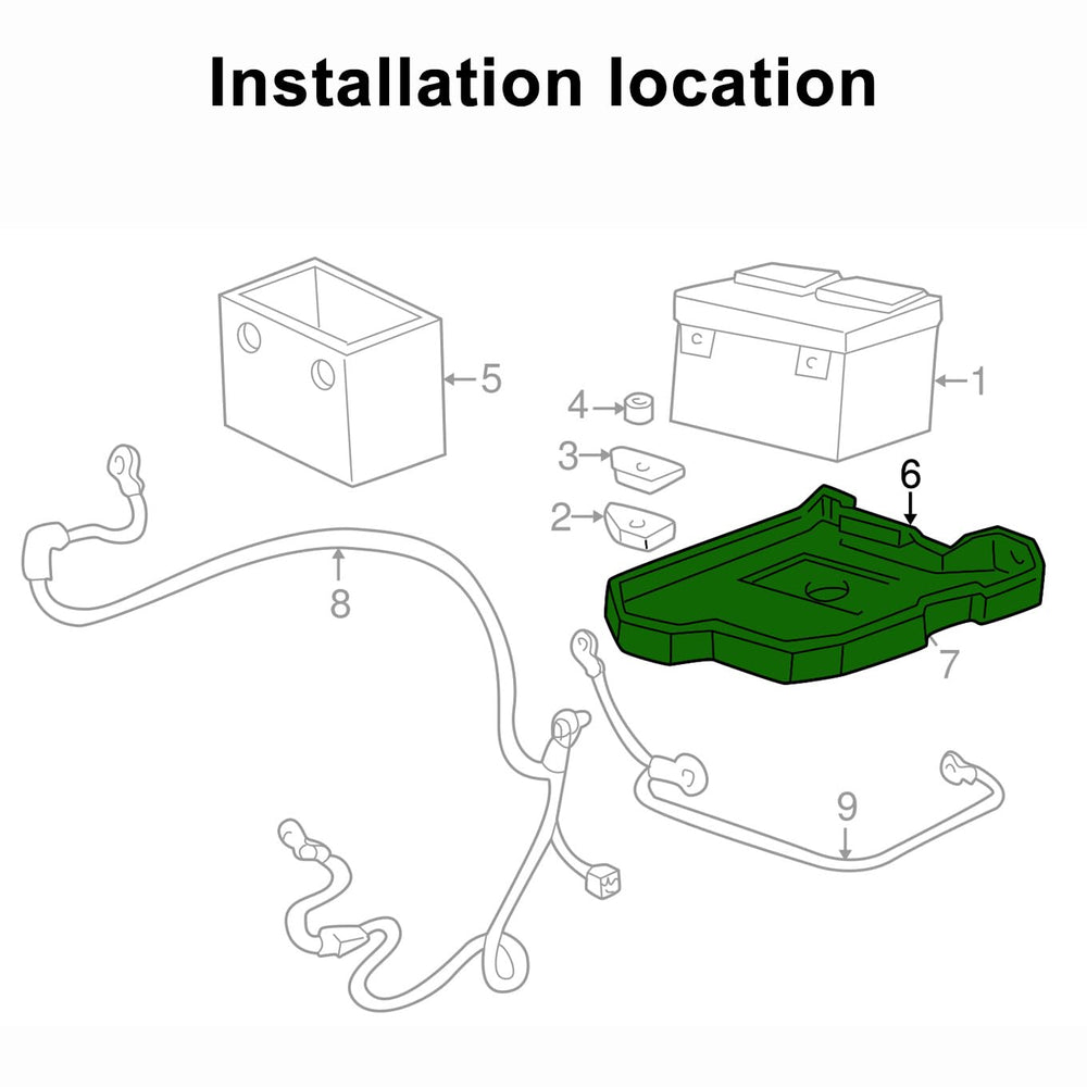 Koxuyim battery tray for GMC Jimmy secures the battery against vibrations.