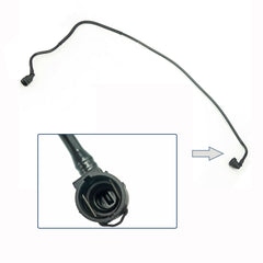 Hose secured to BMW cooling system during maintenance