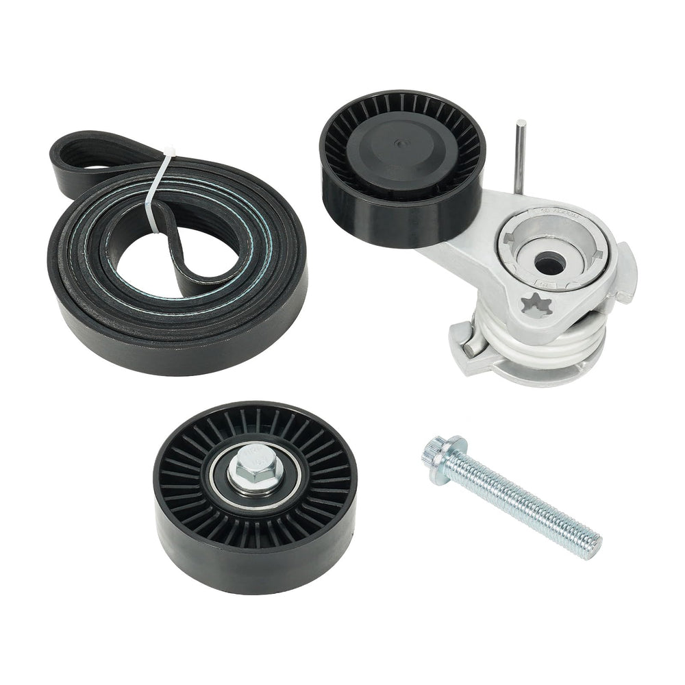 Kozlira BMW serpentine belt tensioner kit for reliable engine accessory drive.