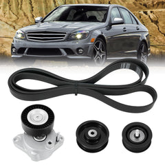 Kozlira engine drive belt tensioner pulley kit components shown for durable performance