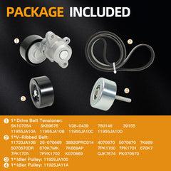 Kozlira serpentine belt kit for Maxima supports reliable belt drive