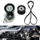 Kozlira serpentine belt tensioner kit assembly for reliable engine accessory drive.