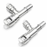 KPALAG aluminum HVAC heater inlet hose tee connector installed on Cadillac Escalade, durable connection.