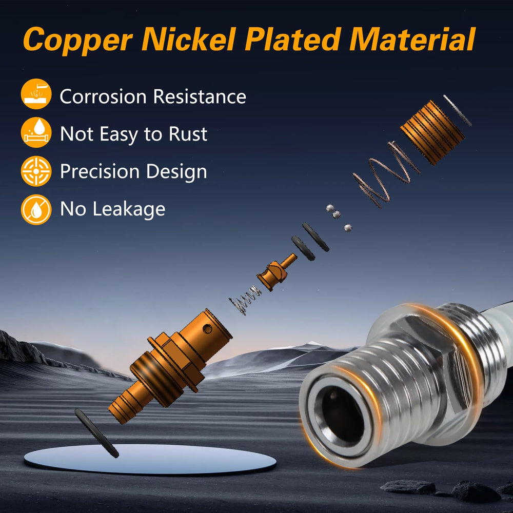 KPALAG brass quick couplings provide corrosion resistance and secure connections
