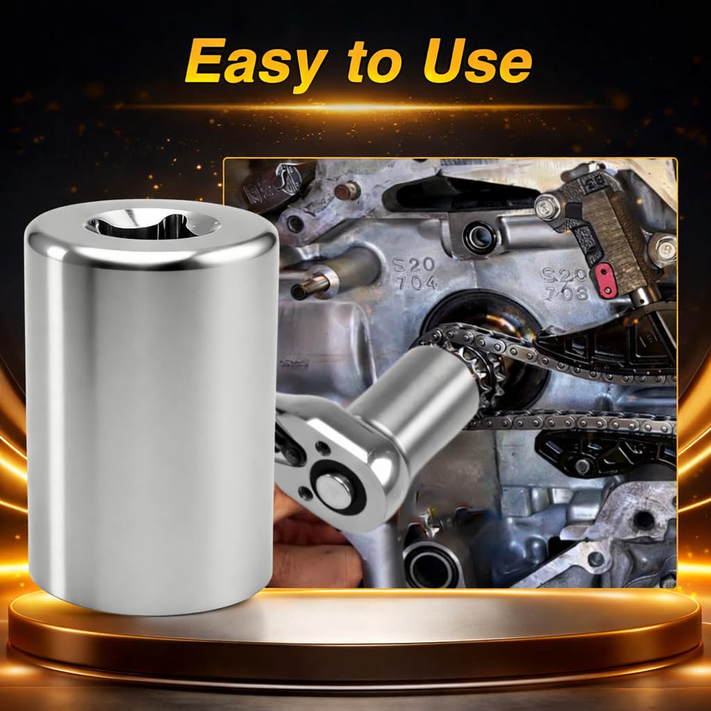 KPALAG crankshaft turning socket half-inch compatibility with standard tools.