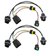 KPALAG headlight wiring harness front-left view with plug-ready connector for Silverado.