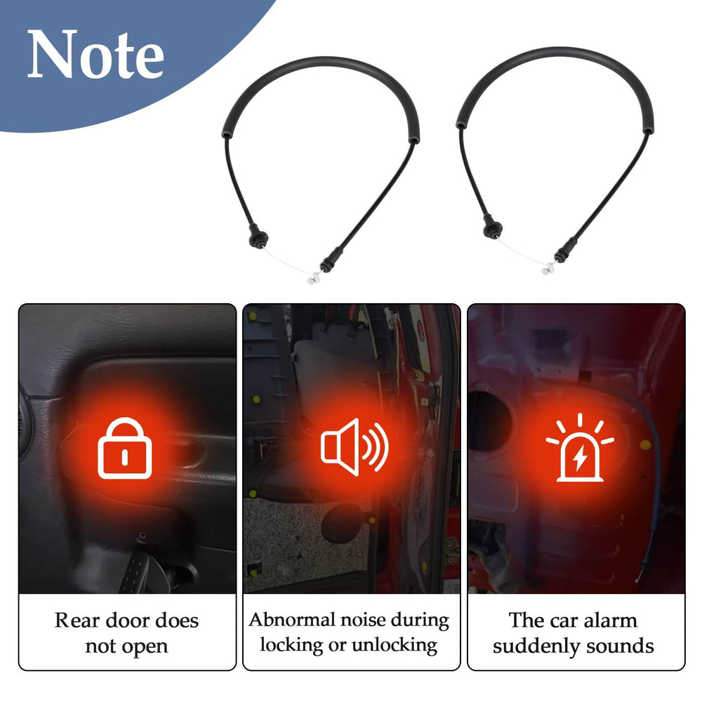 KPALAG installation-friendly rear door latch cable for Dodge Ram 1998-2002