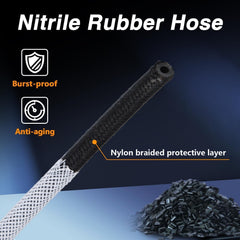 KPALAG nitrile rubber hose closeup illustrating oil resistance and thick wall.