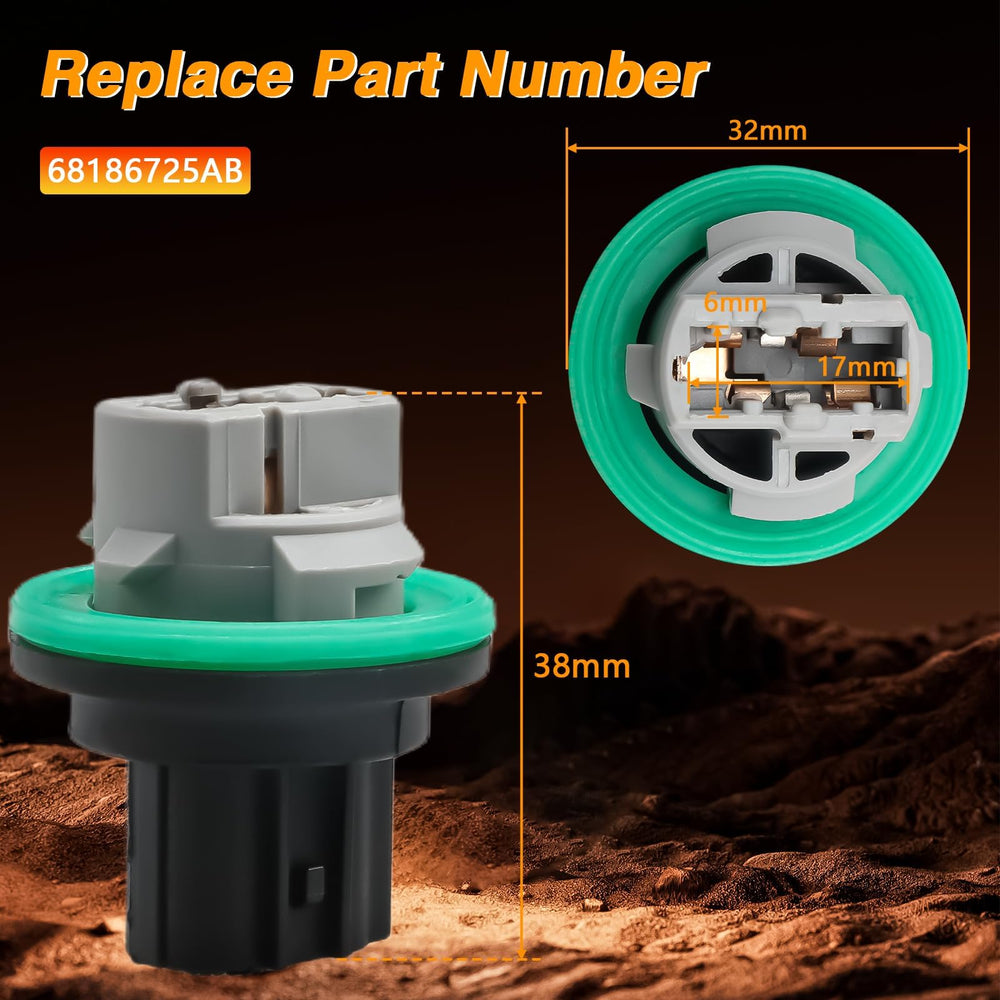 KPALAG packaging image displays 2pcs front sockets and bulbs