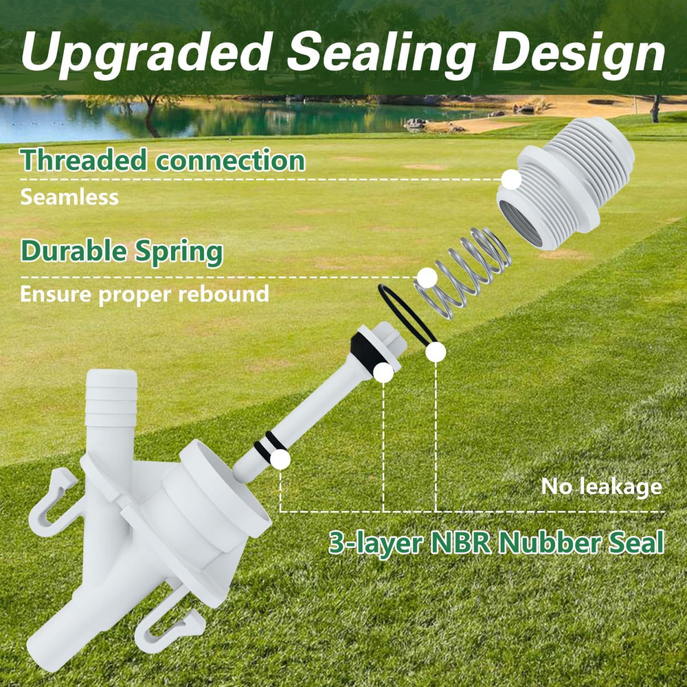 KPALAG valve with dual NBR seals for secure water flow.
