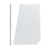 KPALAG white fuel fill door ProMaster front view for direct-fit replacement