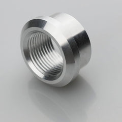 KRD PERFORMANCE weld-on bung shown in automotive context for fuel, oil, or intercooler piping.
