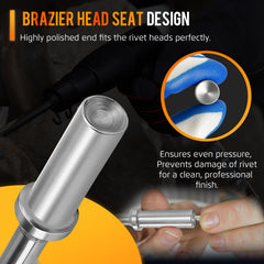 Krenlory air hammer rivet bit demonstrates solid construction and durability.