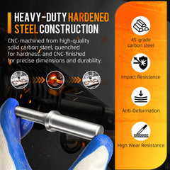 Krenlory brazier-head seat design provides even pressure for clean results.