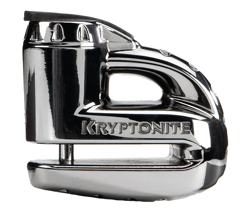 Kryptonite Keeper 5-S2 Disc Lock chrome front view for secure parking