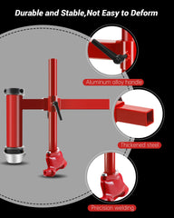 Krysolad extended-handle tightening knob eases bolt adjustments when mounting.
