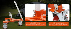 Krysolad trailer dolly steel frame withstands weather and daily use.