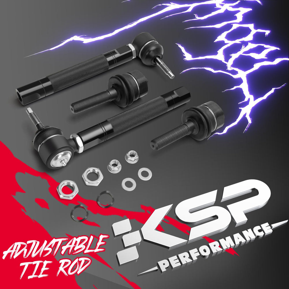 KSP tie rod assembly close-up highlighting grease zerk and gasket seals