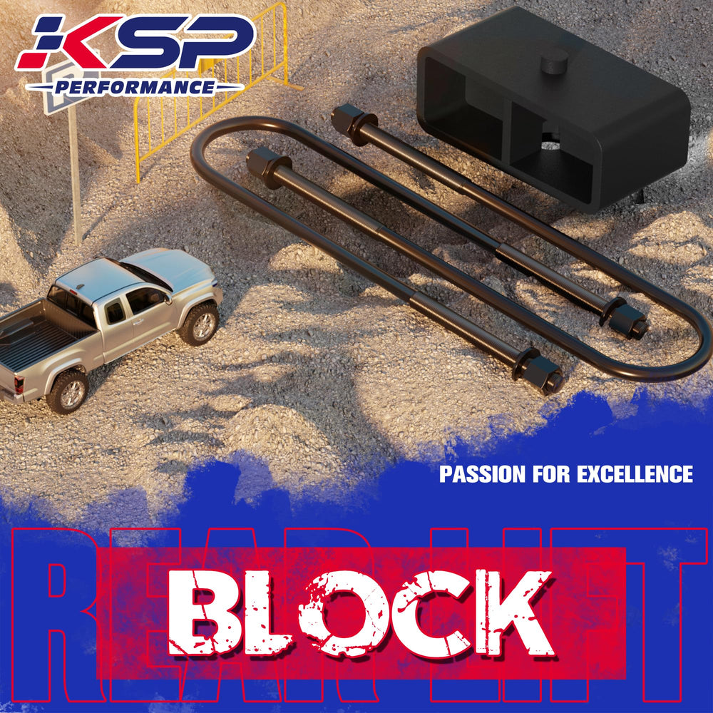 KSP Performance rear lift creates an aggressive stance on Ford trucks