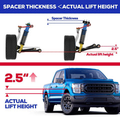 KSP Performance aluminum billet strut spacers for durable lift