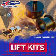 KSP Performance brake line brackets protect lines during lift