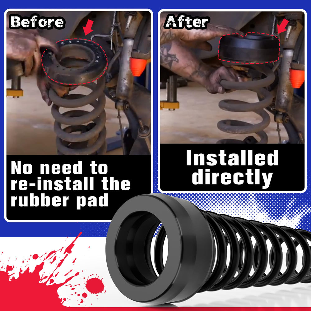 KSP Performance extended U-bolts kit secures lifted suspension.
