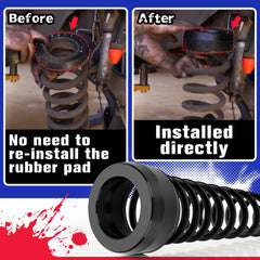 KSP Performance extended U-bolts kit secures lifted suspension.