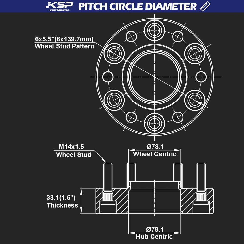 KSP Performance spacers on Sierra side view provide stable handling.