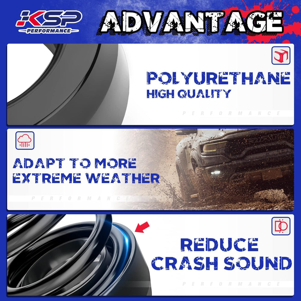 KSP Performance 3inch lift effect on Dodge Ram for an aggressive look