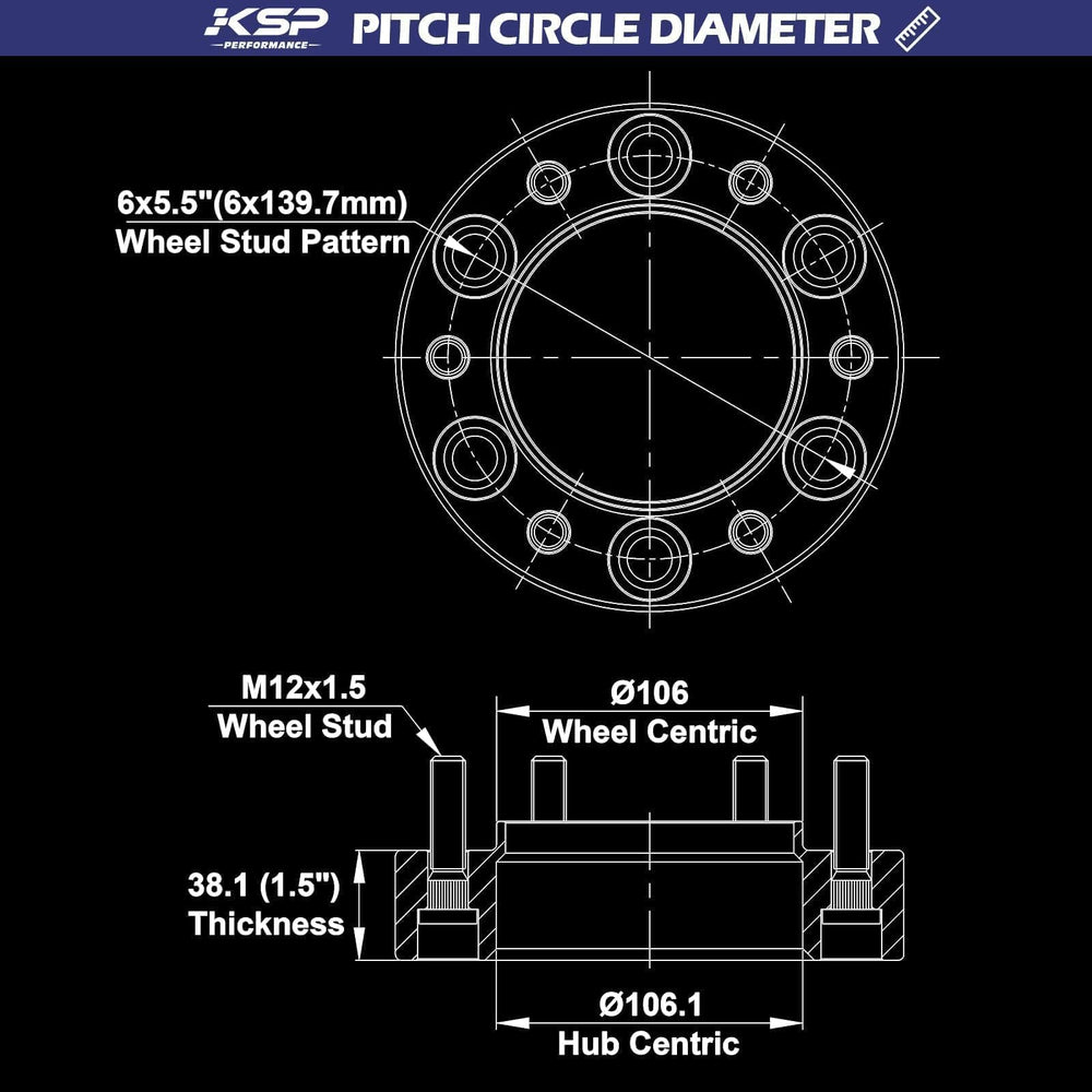 KSP PERFORMANCE hub-centric lip closeup highlighting precise seating