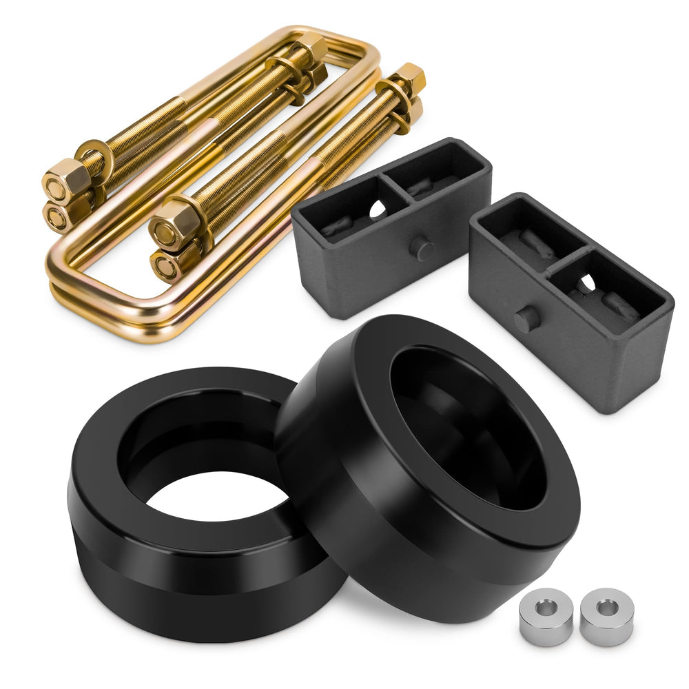 KSP Performance front 3-inch lift kit for Silverado/Sierra 1999-2006 enhances stance.