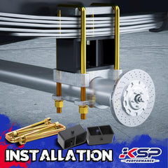 KSP Performance packaging showing complete lift kit components.