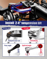 KSP Performance polyurethane bushings improve steering feel and reduce noise.