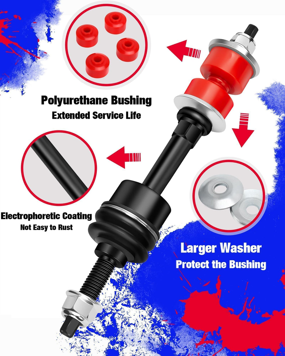 KSP PERFORMANCE end link assembly installed on Ram 1500 front suspension.