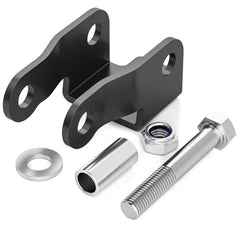 Angle correction improves stability by preventing shock overextension.