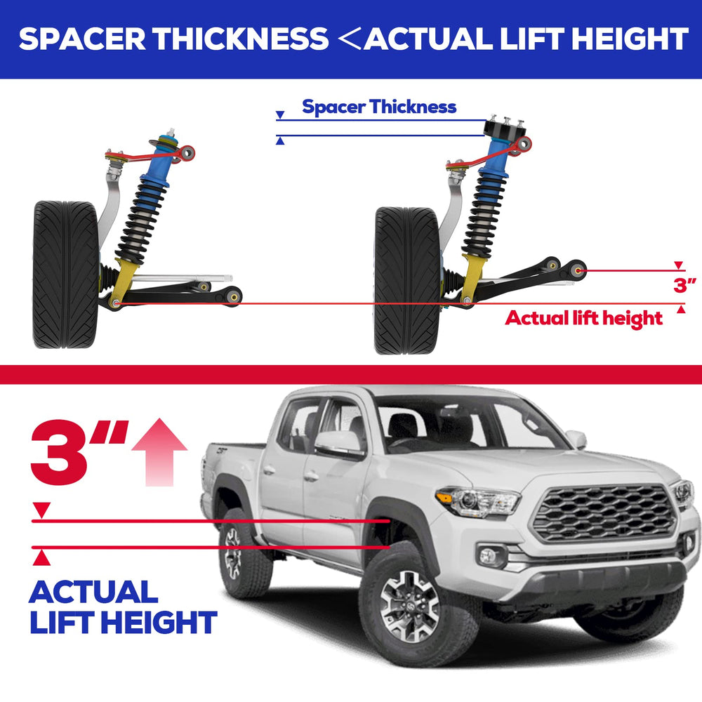 KSP PERFORMANCE tacoma front lift installed, showcasing taller stance.
