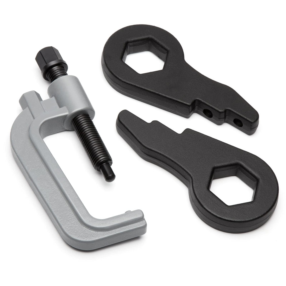 KSP Performance torsion bar unloading tool in use during suspension service
