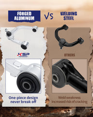 KSP PERFORMANCE ball joint protected UCA emphasized for Tacoma Hilux durability