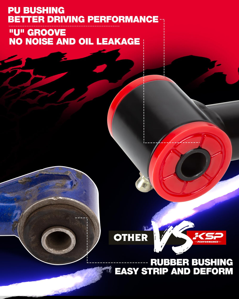 KSP Performance Yukon suspension detail showing robust welds and reinforced structure