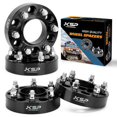 KSP Performance wheel spacers 6x135 on a Ford F-150 close-up showing precise fit